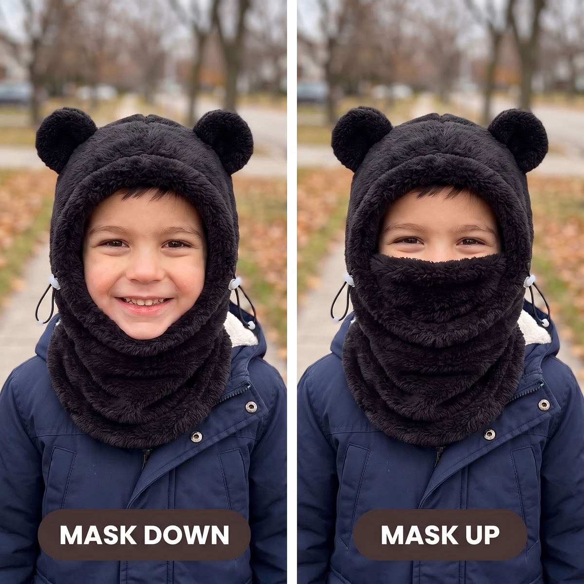 Mask down and mask up